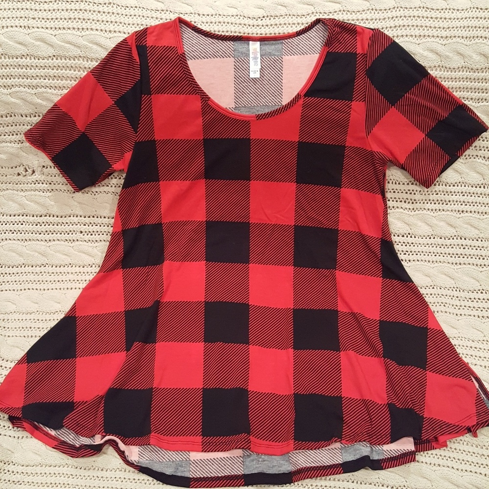 Lularoe Perfect T Plaid